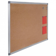 Tableau en liège 45x60 cm - cadre aluminium anodisé - usage fréquent_1