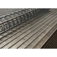 Tapis à lamelles - bandes transporteuses métalliques Wirebelt - tringles de 25,4 à 100 mm - acier inoxydable et carbone_1