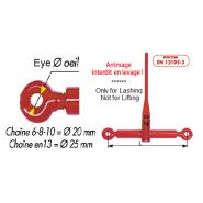 Tendeur d'arrimage - express - à cliquet à œil pour chaîne 8 mm - haute résistance - EU-LBE-8_1
