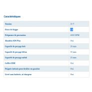 Perforateur & burineur - Hyundai HMP20V - sans fil 20V - force de frappe 2J - 5000 CPM_1