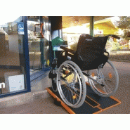 Rampes d'accès pliables noires et orange - fibre de verre renforcée - légères et antidérapantes - 01028_1