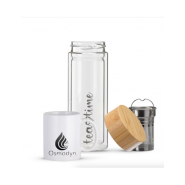 Tea Time Osmodyn : Bouteille verre double paroi infuseur de thé et mug - Ensemble Tea Time Osmodyn - 330 ml_1