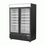 Vitrine réfrigérée négative avec caisson lumineux Série G 920L noire | Polar - GH429_1