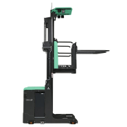 Chariot préparateur de commande grande hauteur OPBH12H & OPBM10P - Mitsubishi Forklift Trucks - 1250 kg - Levée 5.2 à 10.5 m - Électrique_1