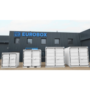 Container de stockage 6 pieds en a cier robuste et finition étanche - Gris - Eurobox_1
