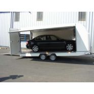 Remorque fourgon avec châssis galvanisé à chaud et jupe carénée