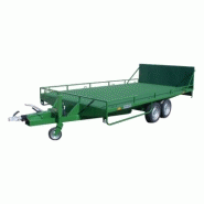 Remorque porte-engin mandrinoise pe basculant - 2.5t - 3.45m - 2 essieux_1