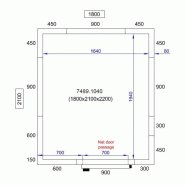 Chambre froide positive 1800X2100X2200 - 80mm Pro Line Combisteel_1