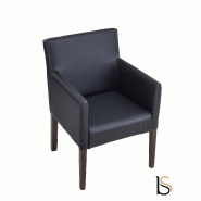Fauteuil visiteur Louis II - Sitek - Noir_1