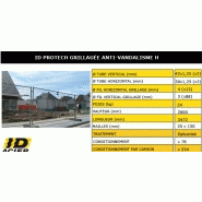 Barrière de chantier grillagée anti-vandalisme h - id protech_1