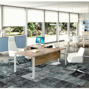 Bureau de direction X7 avec retour et caisson - Officity - 230, Wenge, Gauche, Non_0