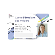 Carte plastique personnalisée avec ou sans contact - recyclable et durable - IBCARD_1
