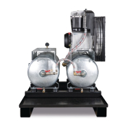 Compresseur Aircraft Airprofi DUO 703/2x75/13 - Stationnaire universel avec cuves de 75L_1