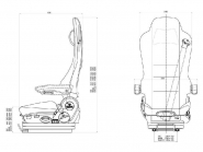 Siège poids lourd Kingman Standard - ergonomique avec suspension réglable et confort optimisé_1