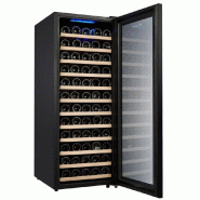 Cave à vin professionnelle noire vitrée - 80 bouteilles | GGM - WKM200S-1N_1