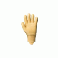 GANTS cuir fleur vachette HYDROFUGE protege artere beige (2450) norme 2121_1