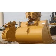 Godet d'excavation à usage normal avec lame de nivellement - caterpillar finance france - 1 200 mm (48 in) - poids 688 kg_1