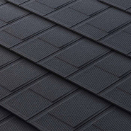 Panneaux aspect de shingles métalliques - Revêtement pierre naturelle ou thermolaqué - METROTILE® interlock iSHINGLE_1