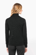 Pull Mérinos col roulé femme - 100% laine extra-fine peignée - Réf: PK913_1