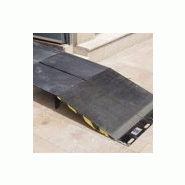Système de rampe rabattable en aluminium pour passage temporaire