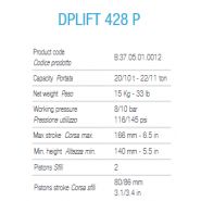 Dplift 428 P - Crics pour véhicules lourds Dino Paoli - Capacité 20/10T - Poids 15 kg_1