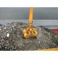 Benne preneuse hydraulique - manutention sable, gravier - coquilles ouvertes/fermées_1