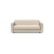 Innovation Living - Canapé design Killian convertible lit 195x140 cm - Tissu Phobos Latte - Matelas à ressorts multi-poches_1