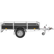 Remorque bagagère freinée - 2,55 X 1,33 M - 1300 KG - SARIS CLASSIC WOOD BMG135_1