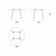 Table de réunion ronde Arky - Non, Blanc, Cerisier_1
