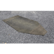 Tapis de sol en caoutchouc pour van 2 places - Patrick Remorques - Épaisseur 8 mm - 152x315 cm_1