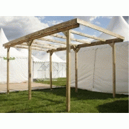 Carport en bois sans couverture - Delahaye - Surface de 15 m²_1