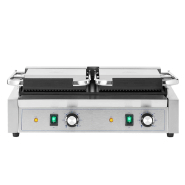Machine à panini double rainurée et lisse_1
