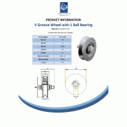 Roue à gorge de 60 mm avec 1 roulement à billes_1