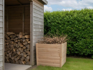 Bac structurant Eco bois droit - pour déchets - 300L à 1000L - Résineux brut, Douglas brut_1