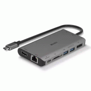 Lindy 43323 station d'accueil Avec fil USB 3.2 Gen 1 (3.1 Gen 1) Type-C Noir, Gris_1
