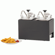 Pompe à sauce froide double 2 bacs GN 1/6 | Casselin - CPSF2_1