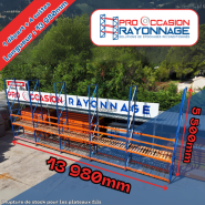 Système de rayonnage robuste et flexible - Hauteur 5 500mm, Longueur 13 980mm, Profondeur 1 000mm - Rayosar_1