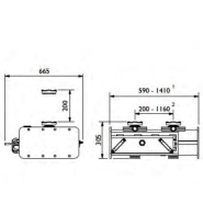 Vérin de bord de fosse oléopneumatique fl 20 t à double vérin avec crémaillère - atp 2020-2m_1