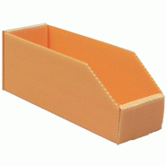 Bac à bec plastique alvéolaire orange - 761507 – 380 x 180 x 105 cm_1