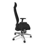 Fauteuil ergonomique de bureau Fairfax Sitek neuf - noir, synchrone blocable, support lombaire réglable, accoudoirs 4D_1