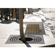 Grille d'arbre en acier - traitement Ferrus - Taulat A27A - résistance à la corrosion_1