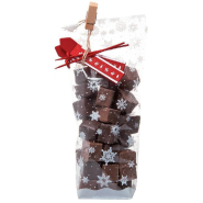 Sachet transparent fond polypro Flocons blancs 10x4x22cm - par 100 - idéal pour biscuits et chocolats_1