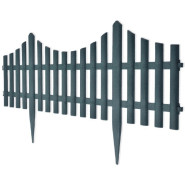 Vidaxl bordures de pelouse 17 pcs 10 m vert 41229_1