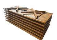 Table pliante en bois rustique - Pieds en croix - R'X_1
