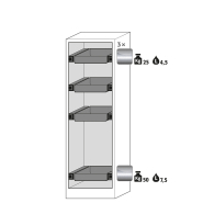 Armoire anti-feu Q-PEGASUS-90 modèle Q90.195.060.WDAC - Réf 30074-041-33619 - type 90 avec portes battantes et serrure profilée_1