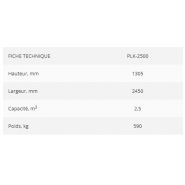 PLK-2500 - Godets Padagas - Capacité 2,5 m3 pour matériaux légers et en vrac_1