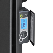 Radiateur connecté Oniris vertical 1000W gris étoilé - Atlantic - 503916_1