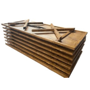 Table pliante en bois rustique - Pieds en croix - R'X_1