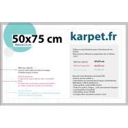 Tapis d'entrée personnalisé élégance Karpet - 50x75 cm - rebords 2,5 cm - PE02 - absorbant et anti-dérapant_1