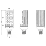 Ampoule LED 28W pour lampadaire - Haute puissance - Alternative aux ampoules sodium_1